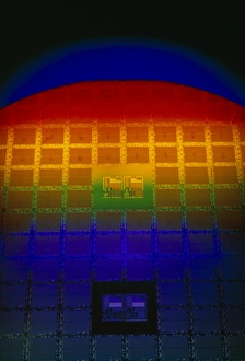 Silicon Sunrise, a Logic Array circuit wafer Silicon Sunrise, a Logic Array circuit wafer
