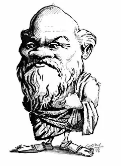 Ancient Greece Collection: Socrates, caricature