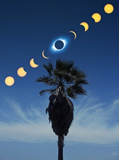 Space Phenomena Images Prints: Solar eclipse sequence
