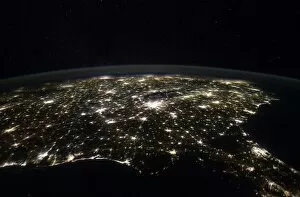 Light Pollution Gallery: Southeastern USA at night, ISS image