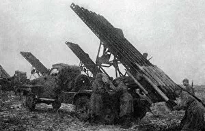 Soviet Katyusha rocket launchers, 1943