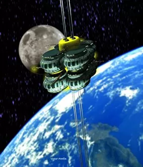Images Dated 2nd May 2001: Space elevator