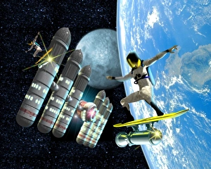 Space tourists Space tourists