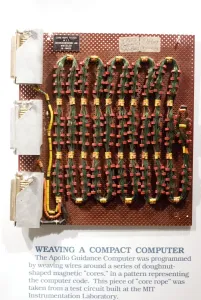 Space Prints: Apollo Guidance Computer ROM Print: Core Rope Memory