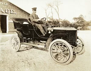 Sepia Collection: Stanley Steamer car, 1906