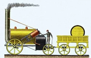 Transportation Gallery: Stephensons Rocket 1829
