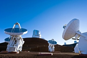 Mauna Kea Observatory Prints: Submilllimeter Array telescopes, Hawaii