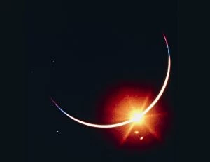 Images Dated 29th May 1985: Sun eclipsed by Earth, seen from Apollo 12