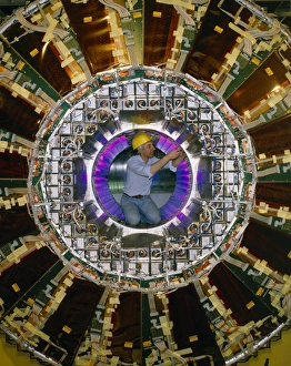 Technician in OPAL detector, CERN Technician in OPAL detector, CERN