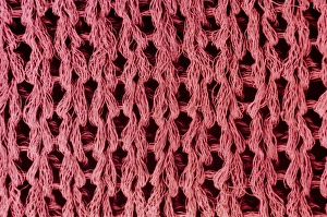 Tinted SEM of knitted polyester fabric Tinted SEM of knitted polyester fabric