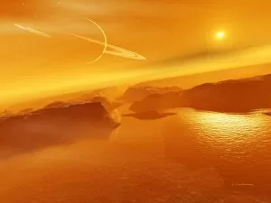 Images Dated 9th March 2004: Titan landscape