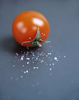 Tomato with salt