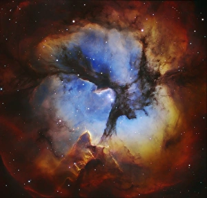 Trifid Nebula M20, Hubble image C017/3721 Trifid Nebula M20, Hubble image C017/3721