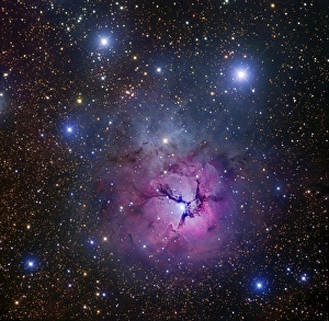Trifid Nebula M20, optical image C017/3720 Trifid Nebula M20, optical image C017/3720