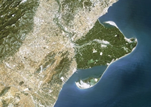 True-colour satellite image of the Ebro Delta True-colour satellite image of the Ebro Delta