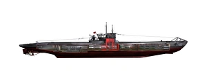 Type VIIC/42 U-boat Cut-Away Computer Artwork Print