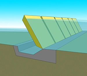 Venices MOSE flood barrier Venices MOSE flood barrier