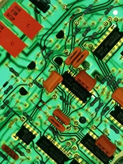 Images Dated 25th January 1999: View of a circuit board from an alarm system