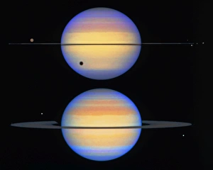 Two views of Saturn Two views of Saturn