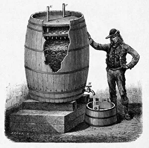 Cut Away Gallery: Vinegar production, 19th century