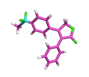 Vioxx (rofecoxib) molecule Vioxx (rofecoxib) molecule