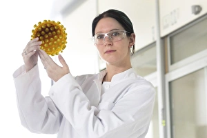 Microorganisms Gallery: Viral research, conceptual image F007 / 8519