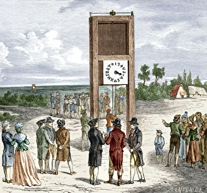 Visual telegraph system, 1791 Visual telegraph system, 1791