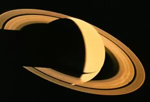 Voyager 1 Collection: Voyager 1 photograph of Saturn & its ring system