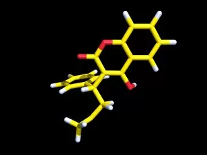 Images Dated 6th September 2002: Warfarin molecule