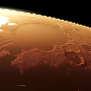 Water-filled Gusev crater, Mars Water-filled Gusev crater, Mars