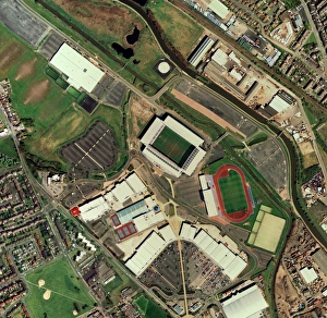 Wigan Athletics JJB Stadium, aerial view Wigan Athletics JJB Stadium, aerial view
