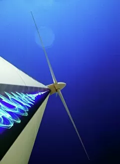 Sustainable Gallery: Wind turbine generating electricity