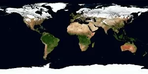 Satellite Imagery Collection: World map, February 2004
