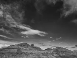 Sculpture Prints: Northumberlandia Black and White Print