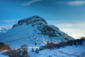 England, Cumbria, The Lake District. The Snow covered Stonethwaite Valley England, Cumbria, The Lake District. The Snow covered Stonethwaite Valley