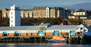 England, Tyne & Wear, North Shields. Tynemouth RNLI station located on the East Quayside at North Shields England, Tyne & Wear, North Shields. Tynemouth RNLI station located on the East Quayside at North Shields
