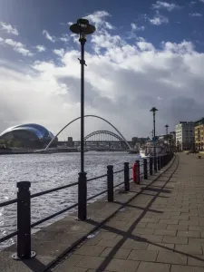 Newcastle Quayside Print with Sage Building and Bridges