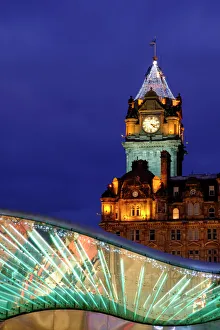 Scotland, Edinburgh, Balmoral Hotel Clock Tower Scotland, Edinburgh, Balmoral Hotel Clock Tower