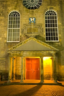 Scotland, Edinburgh, The Royal Mile. Canongate Kirk, located in Canongate a former Scotland, Edinburgh, The Royal Mile. Canongate Kirk, located in Canongate a former