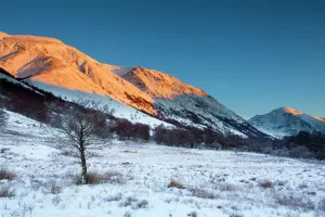 Ben Nevis Print - Snow-Covered Glen Nevis Landscape
