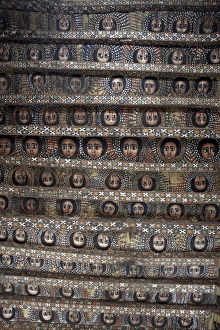 Debre Birhan Gallery: 104 winged Ethiopian cherubs adorn the famous ceiling in Debre Berhan Selassie Church