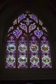 15th century stained glass window in the Cathedrale St-Corentin, Quimper 15th century stained glass window in the Cathedrale St-Corentin, Quimper