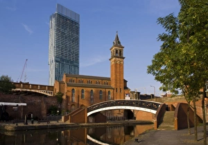 301 Deansgate, St. Georges church, Castlefield Canal, Manchester, England