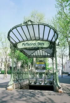 Images Dated 17th January 2000: Abbesses Metro station, Paris, France, Europe
