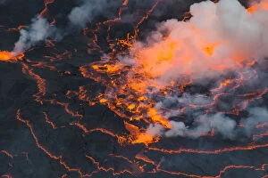 Related Images Gallery: The very active lava lake of Mount Nyiragongo, Virunga National Park, UNESCO World Heritage Site