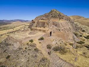 Aerial of the archaeological site of La Quemada (Chicomoztoc), Zacatecas, Mexico Aerial of the archaeological site of La Quemada (Chicomoztoc), Zacatecas, Mexico