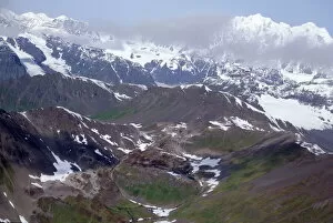 America Gallery: Aerial of Denali Mountains, Alaska, United States of America, North America