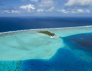 Aerial of the lagoon of Wallis, Wallis and Futuna, South Pacific, Pacific Aerial of the lagoon of Wallis, Wallis and Futuna, South Pacific, Pacific
