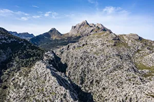 Aerial of the rocky Tramuntana mountains, UNESCO World Heritage Site, Mallorca (Majorca) Aerial of the rocky Tramuntana mountains, UNESCO World Heritage Site, Mallorca (Majorca)