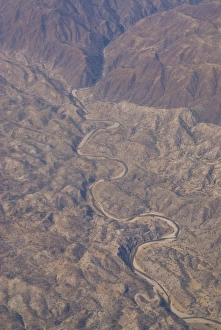 Aerial view of the Nile valley, Ethiopia, Africa Aerial view of the Nile valley, Ethiopia, Africa